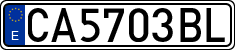 License plates of Spain, 1971 year series