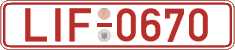 German license plate, Red license plates