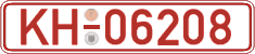 German license plate, Red license plates