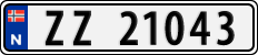 License plate of Norway, Cars