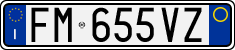 License plate of Italy, Cars (1994 year series)