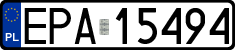 License plates of Poland, Regular car plates