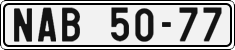 License plate of the Czech Republic, Cars (1960)