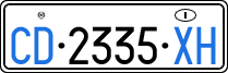 License plate of Italy, Diplomatic