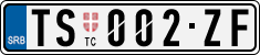 License plate of Serbia, Cars