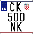 License plate of Croatia, Motorcycles