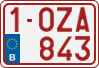 License plate of Belgium, Regular plates (2010)
