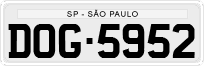 License plate of Brazil, Private owners (1990)