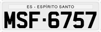 License plate of Brazil, Private owners (1990)