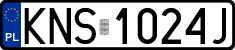 License plates of Poland, Regular car plates