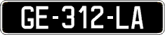 French license plate, SIV (oldtimers)
