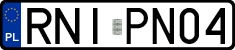 License plates of Poland, Regular car plates