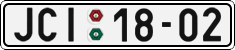 License plate of the Czech Republic, Cars (1960)
