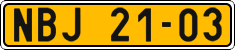 License plate of the Czech Republic, Commercial vehicles (1960)