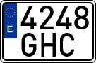 License plates of Spain, Ordinary (2000)