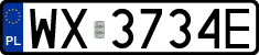 License plates of Poland, Regular car plates
