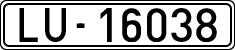 License plates of Spain, 1900 year series