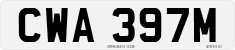 License plate of the United Kingdom, 1963 year system