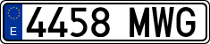 License plates of Spain, Ordinary (2000)