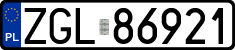 License plates of Poland, Regular car plates