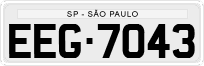 License plate of Brazil, Private owners (1990)