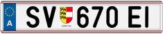 License plate of Austria, Regular plates