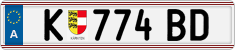 License plate of Austria, Regular plates