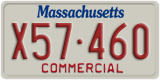 Massachusetts, Commercial vehicles (X12-345)