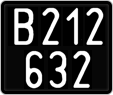 License plate of Austria, 1947 year system