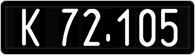 License plate of Austria, 1947 year system