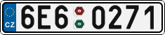 License plate of the Czech Republic, Cars (2001)