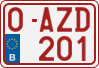 License plate of Belgium, Regular plates (2010)