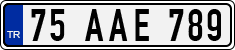 License plate of Turkey, Regular plates