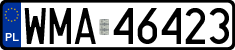 License plates of Poland, Regular car plates