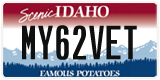Idaho, Vanity Plates