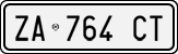 License plate of Italy, Cars (1994 year series)