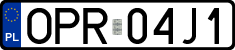 License plates of Poland, Regular car plates