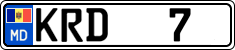 License plate of Moldova, Cars (2015)