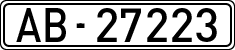 License plates of Spain, 1900 year series