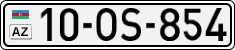 License plate of Azerbaijan, Cars