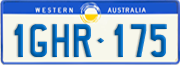 Western Australia, Regular plates