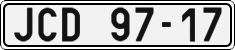 License plate of the Czech Republic, Cars (1960)