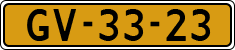 License plate of the Netherlands, Border Traffic (1953-2021 system)