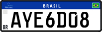 License plate of Brazil, Private owners (Mercosul)