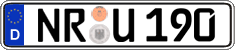 German license plate, Regular plates