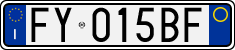 License plate of Italy, Cars (1994 year series)