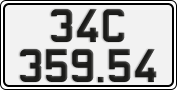License plate of Vietnam, Cars