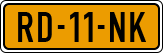License plate of the Netherlands, Cars