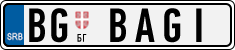 License plate of Serbia, Vanity Plates