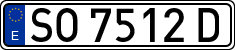 License plates of Spain, 1971 year series